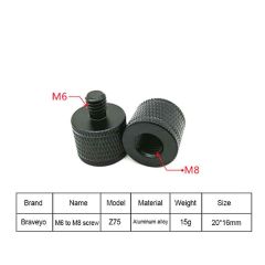 Camera Adapter Screw M6 to M8