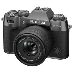 Fujifilm X-T50 Camera charcoal with XC 15-45mm Lens