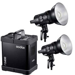 Godox P2400 Pack 2400ws 2 Head Kit