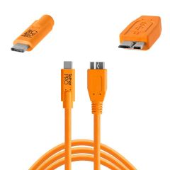 Tether Tools TetherPro USB-C to USB 3.0 Micro-B 4.6m Hi-Vis Orange