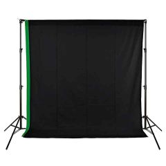 Xlite Standard Background Kit + Black / Chromakey Green 3x3m Muslin