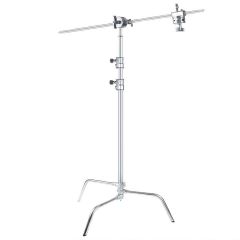 Xlite Turtle Base C Stand Silver With Arm & 2 Grip Heads