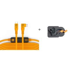 Tetherguard 9.4m USB-C Leverlock &amp; Cable Kit Orange