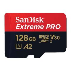 SanDisk 128GB Extreme PRO MicroSD 200mb/s V30 A2 Memory Card  - SDSQXCD-128G
