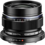 Olympus M.ZUIKO DIGITAL ED 12mm f/2.0 Lens (Black)