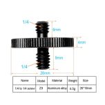 Adapter Screw 1/4 inch Male to 1/4 inch Male Z3