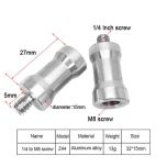 Adapter Screw 1/4 inch Male to M8 Female Z44