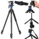 Benro C1573FS2 (S2 Head) Carbon Fibre Video Tripod Kit