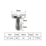 Camera Adapter Screw 1/4-11 inch male S08