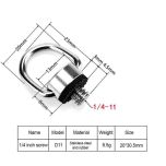 D Ring Screw 1/4-11 Inch D11