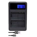 Dual USB MH-25 Battery Charger for Nikon EN-EL15 Batteries