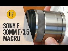 $332 Sony 30mm F/3.5 Macro E-Mount Lens | Buy Cameras Direct